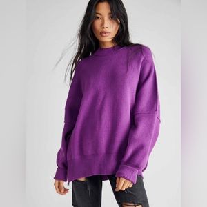 Free People Easy Street Tunic Sparkling Grape Small